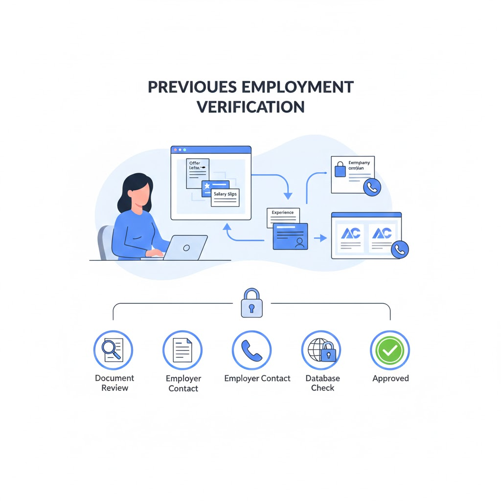 previous employment check